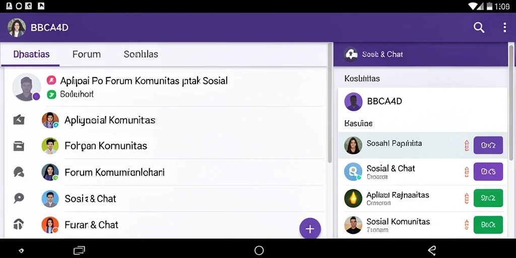 Antarmuka BBCA4D yang interaktif dan menarik untuk forum komunitas.