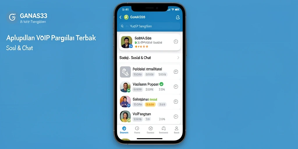 Tampilan antarmuka GANAS33 saat melakukan panggilan VoIP yang jelas dan responsif.