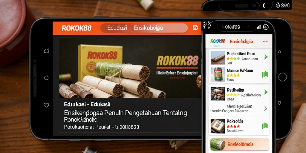 Antarmuka aplikasi ROKOK88 yang informatif dan menarik.