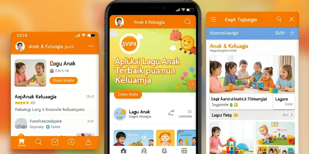 Tampilan antarmuka SVIP4 yang ceria dan ramah anak.