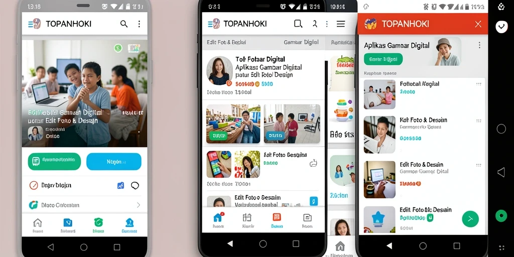 Screenshot utama TOPANHOKI menampilkan antarmuka Gambar Digital yang menarik.